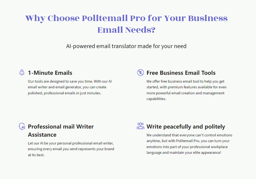 Politemail Pro：AI邮件生成与润色工具，提升商务沟通专业性