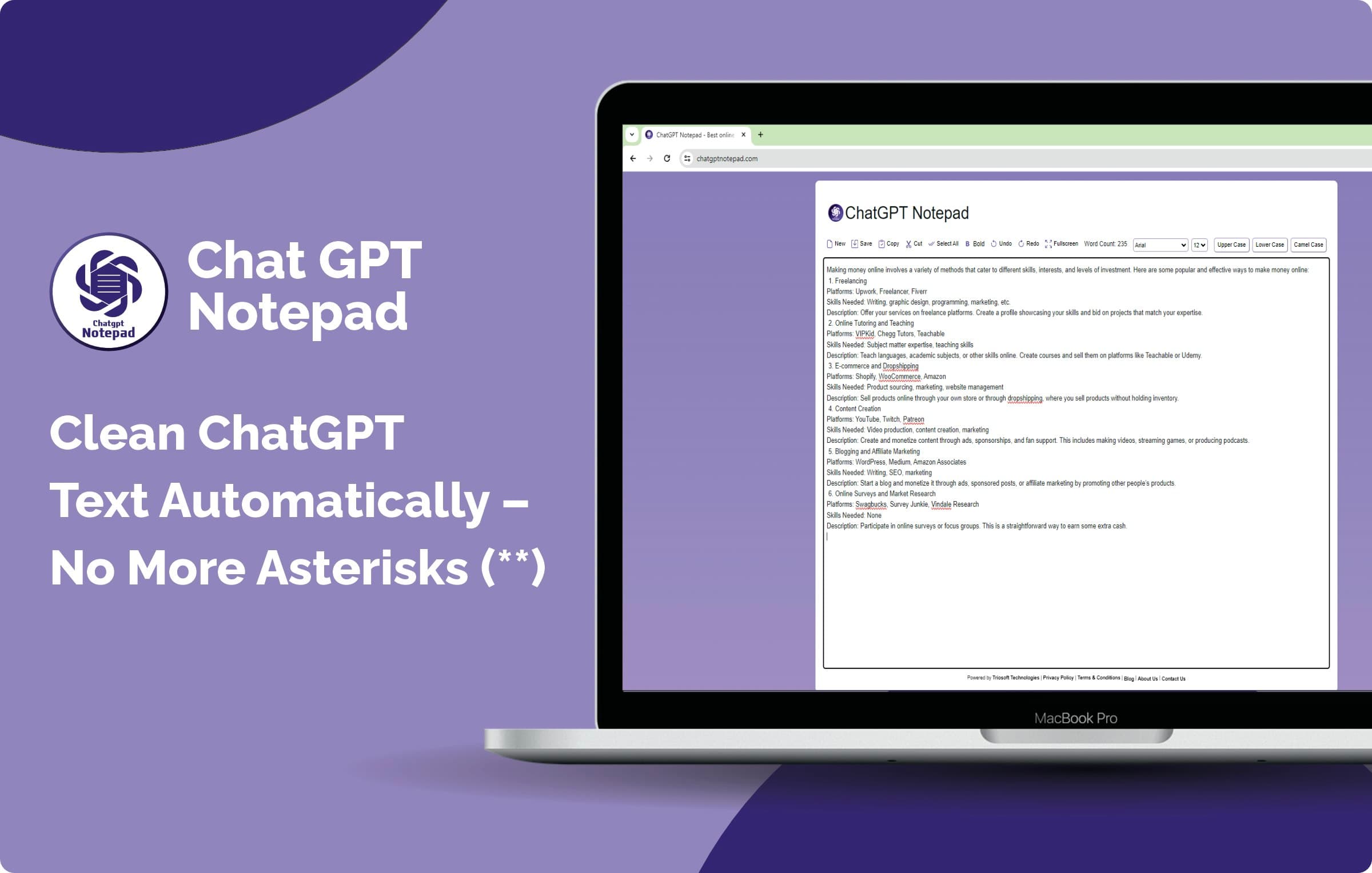 ChatGPT Notepad