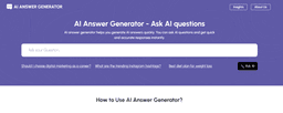 AI Answer Generator - 免费在线智能问答生成器