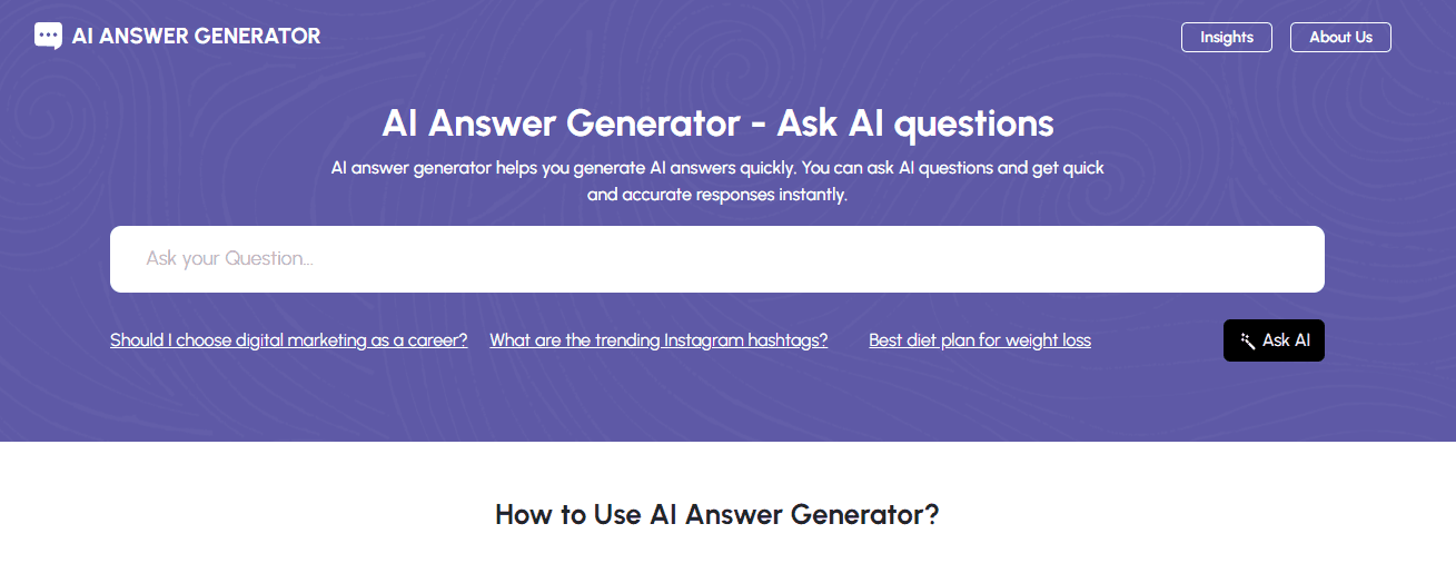 AI Answer Generator