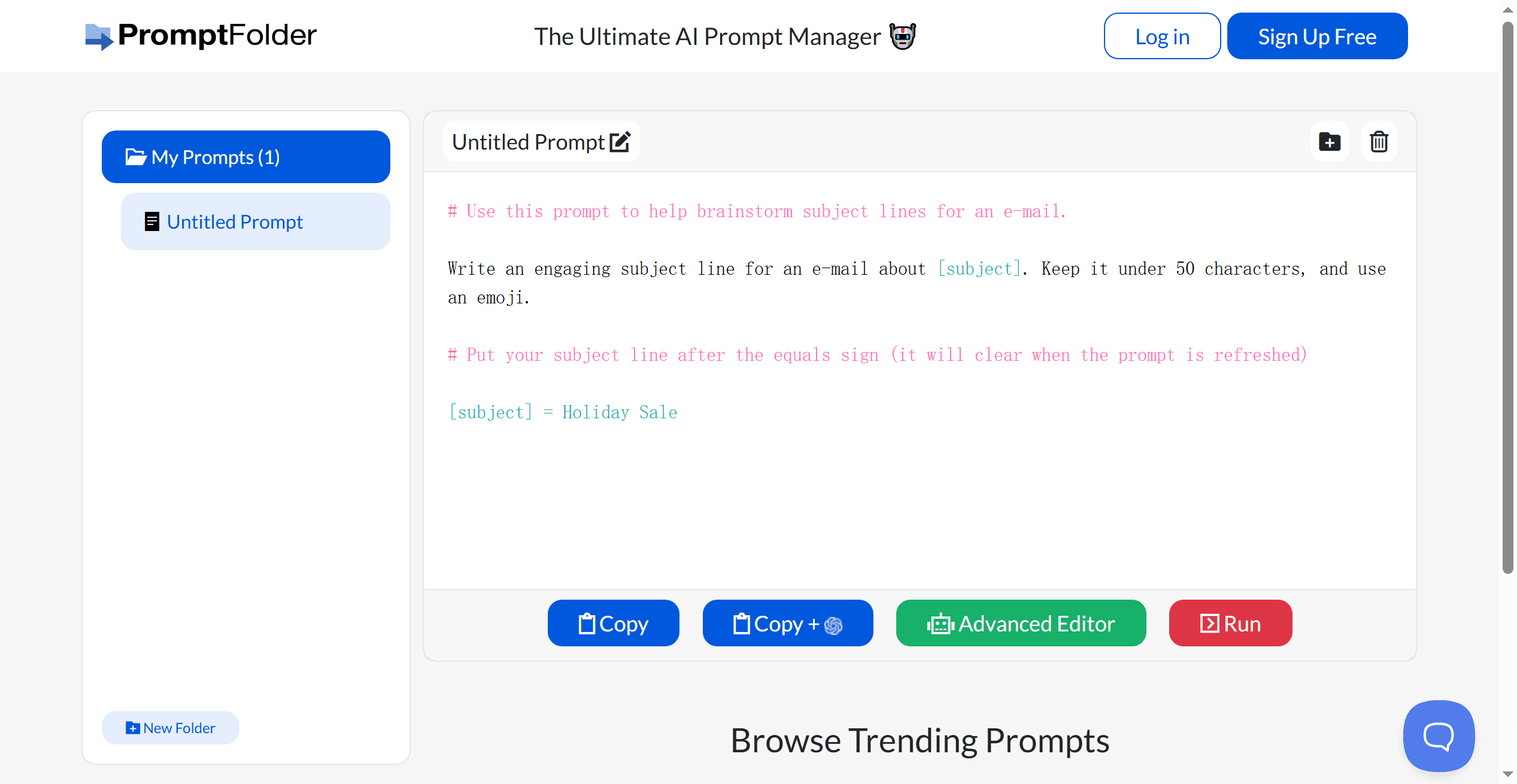 PromptFolder