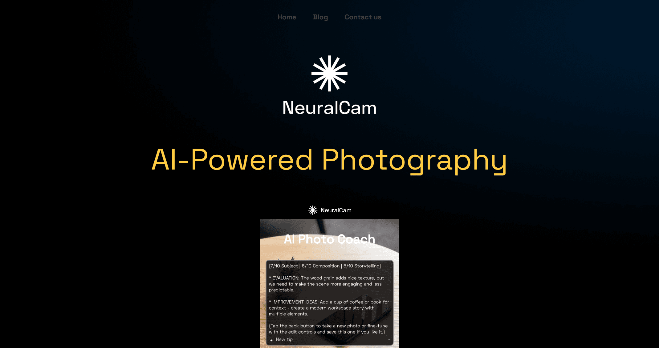 NeuralCam AI Camera