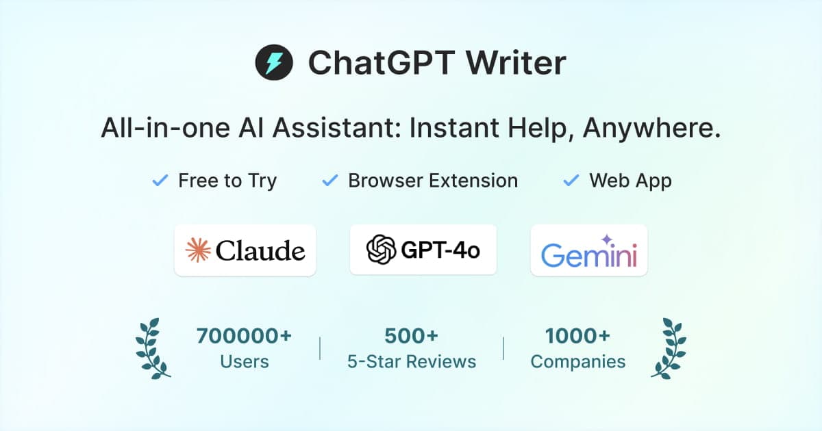 ChatGPT Writer