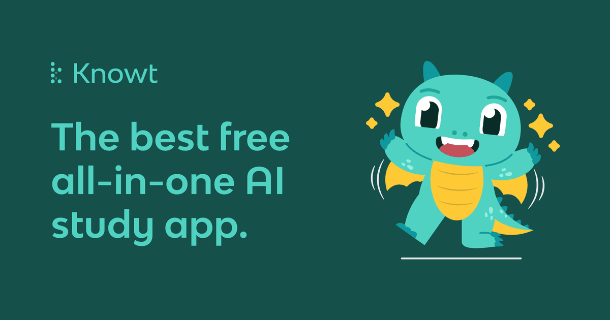 Knowt - 免费 AI 学习工具与 Quizlet 替代方案