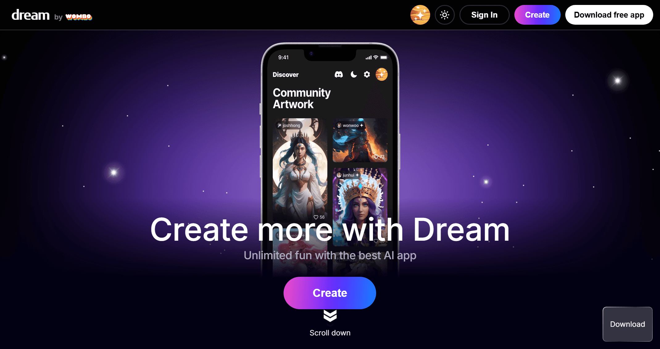 WOMBO Dream - AI Art Generator