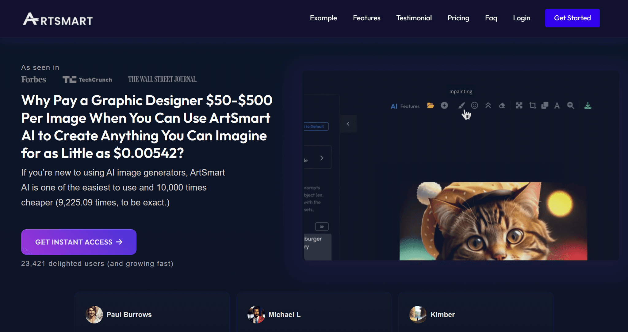 ArtSmart AI 官网 - 简单好用的 AI 绘图工具，瞬间将文字转为艺术画作