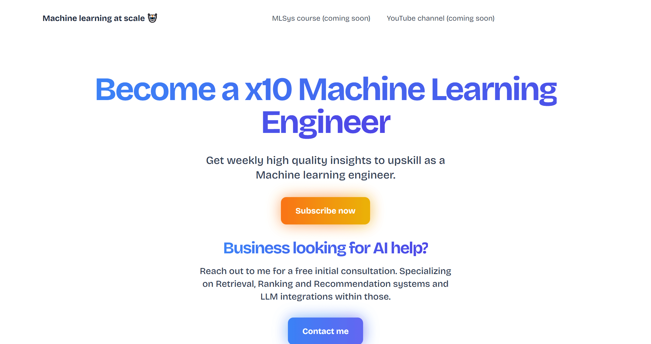 Machine Learning at Scale