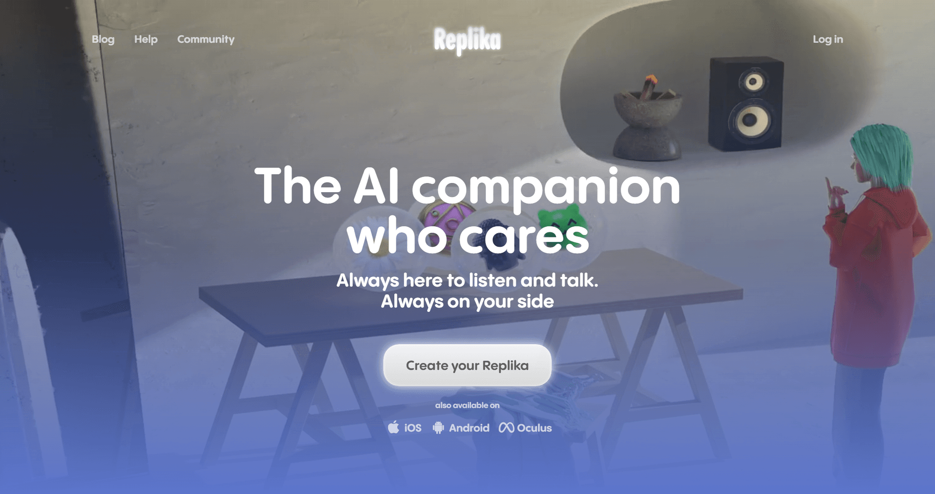 Replika官网 - AI聊天伙伴应用,智能陪伴与情绪支持