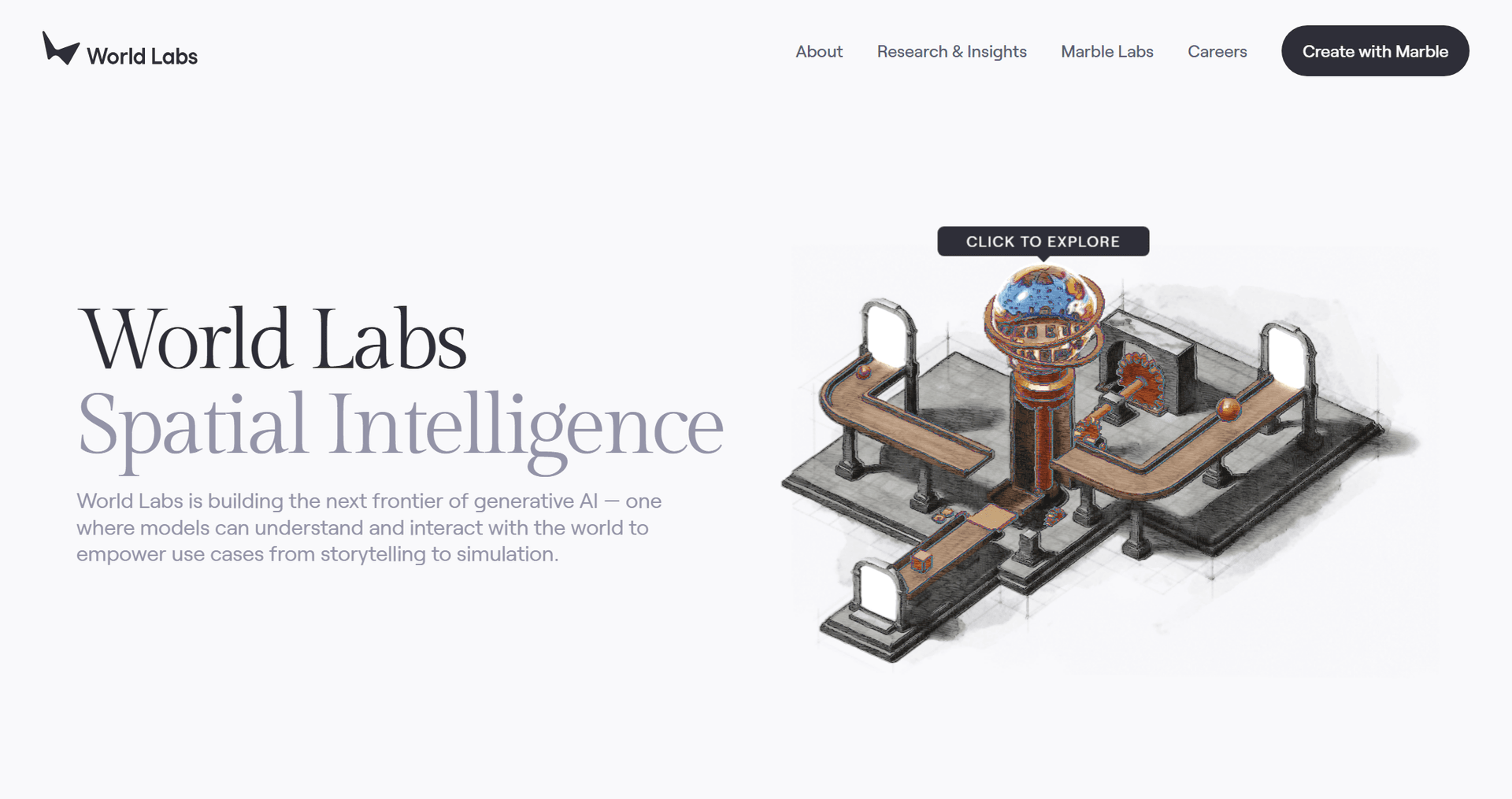 World Lab Gui World Labs Marble - 空间智能 AI 3D 世界生成器 | 李飞飞团队作品